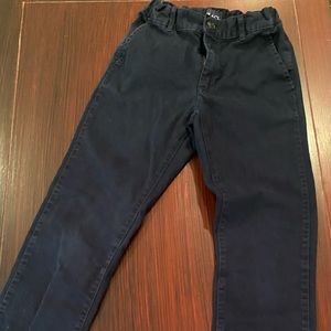Place adjustable waist girls size 8 navy pants